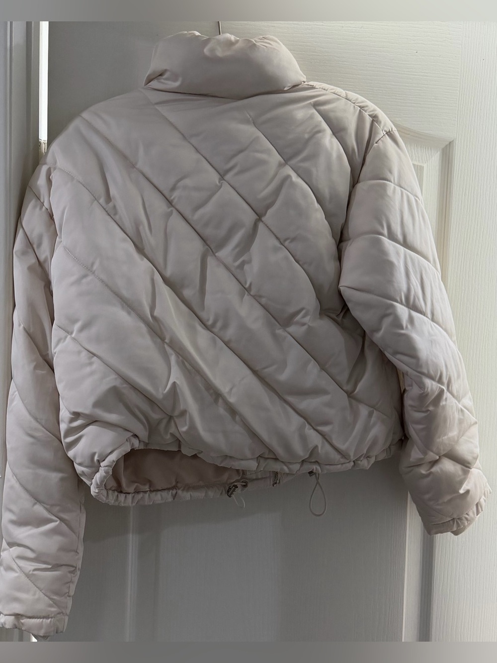 Zara Cream Puffer Jacket - Picture 4 of 7